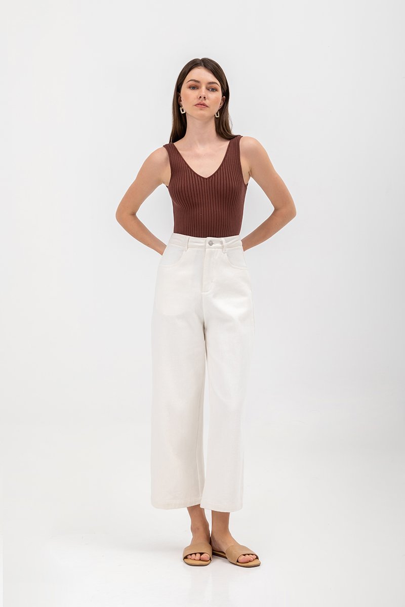 SHULA V NECK KNIT TOP