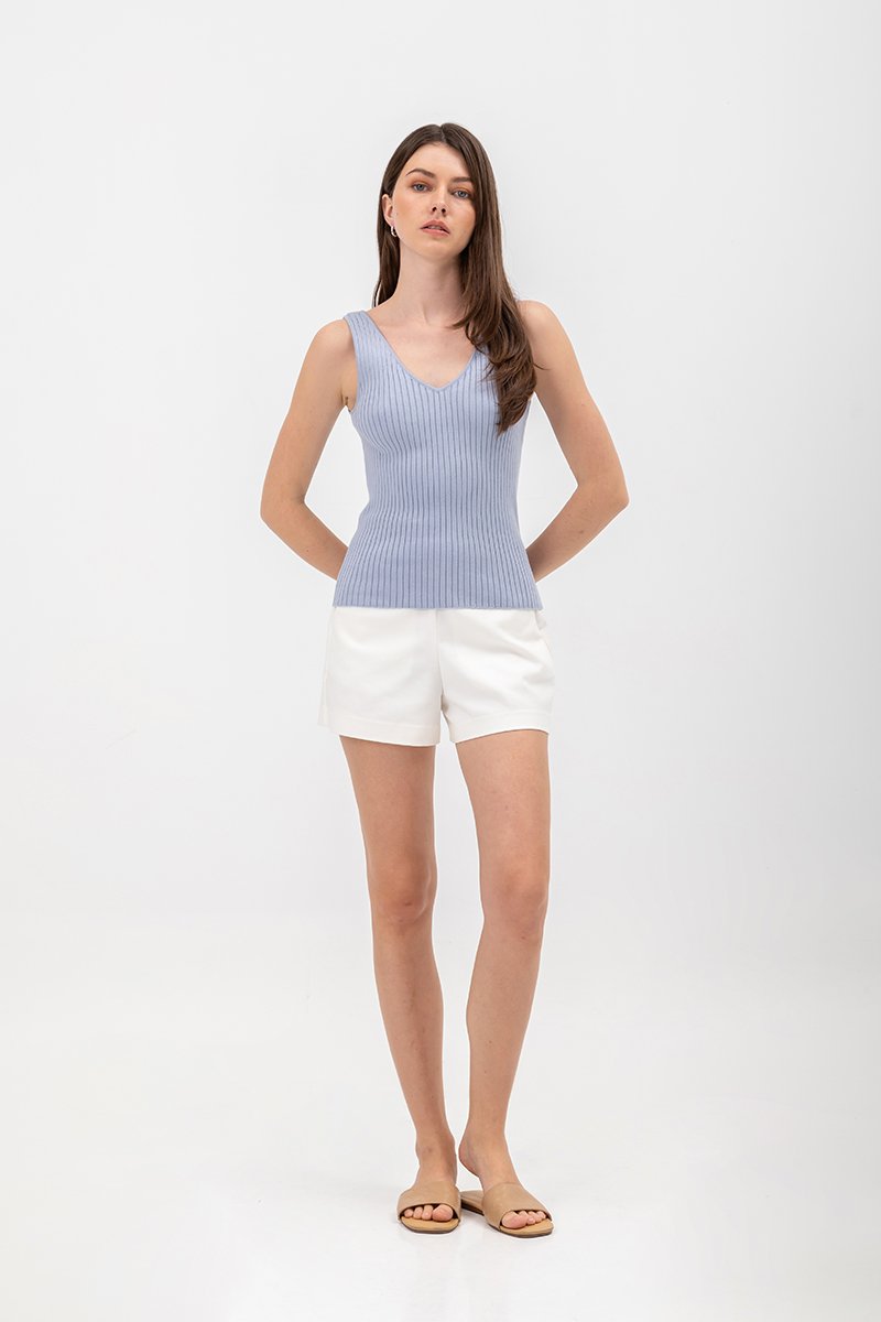 SHULA V NECK KNIT TOP