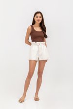 KAIROS DENIM PAPERBAG SHORTS
