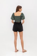 KAIROS DENIM PAPERBAG SHORTS