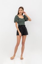 KAIROS DENIM PAPERBAG SHORTS