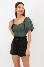 KAIROS DENIM PAPERBAG SHORTS