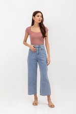 DAMARIS WIDE LEG DENIM JEANS