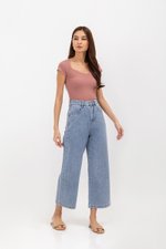 DAMARIS WIDE LEG DENIM JEANS