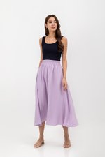 MELANIE ELASTIC WAISTBAND FLARE MAXI SKIRT