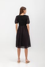 JAZMIN EYELET MIDI DRESS