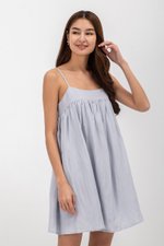 REESE BABYDOLL LINEN MINI DRESS