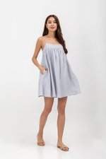 REESE BABYDOLL LINEN MINI DRESS