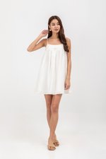 REESE BABYDOLL LINEN MINI DRESS