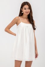 REESE BABYDOLL LINEN MINI DRESS