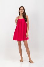 REESE BABYDOLL LINEN MINI DRESS