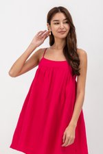 REESE BABYDOLL LINEN MINI DRESS