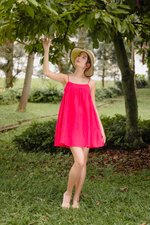 REESE BABYDOLL LINEN MINI DRESS