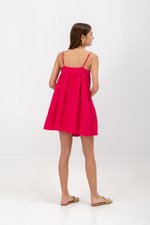 REESE BABYDOLL LINEN MINI DRESS