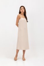 JOYCE CAMISOLE COLUMN MIDI DRESS