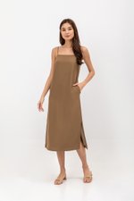 JOYCE CAMISOLE COLUMN MIDI DRESS
