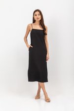 JOYCE CAMISOLE COLUMN MIDI DRESS