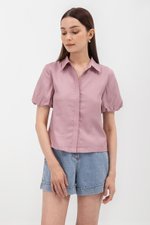 HEIDI PUFF SLEEVE TENCEL SHIRT