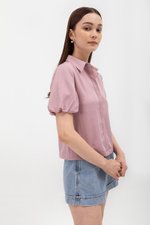 HEIDI PUFF SLEEVE TENCEL SHIRT