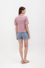 HEIDI PUFF SLEEVE TENCEL SHIRT