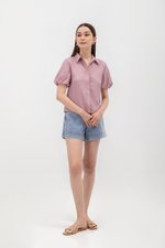 HEIDI PUFF SLEEVE TENCEL SHIRT