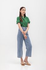 HEIDI PUFF SLEEVE TENCEL SHIRT