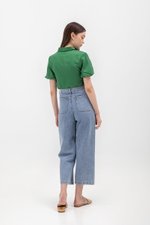 HEIDI PUFF SLEEVE TENCEL SHIRT