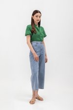 HEIDI PUFF SLEEVE TENCEL SHIRT