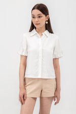 HEIDI PUFF SLEEVE TENCEL SHIRT