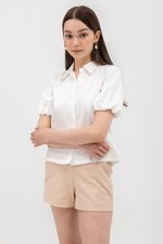 HEIDI PUFF SLEEVE TENCEL SHIRT