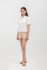 HEIDI PUFF SLEEVE TENCEL SHIRT