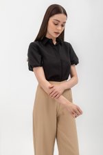HEIDI PUFF SLEEVE TENCEL SHIRT