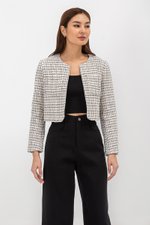 HELEN PATCH POCKET TWEED BLAZER HELEN PATCH POCKET TWEED BLAZER