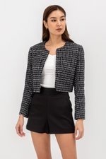 HELEN PATCH POCKET TWEED BLAZER HELEN PATCH POCKET TWEED BLAZER