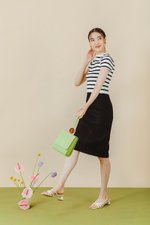 GISELLE TWEED PENCIL MIDI SKIRT