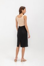 GISELLE TWEED PENCIL MIDI SKIRT
