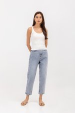 PATRICIA REVERSIBLE CUT IN KNIT TOP