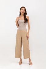 PATRICIA REVERSIBLE CUT IN KNIT TOP