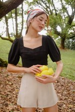 STACY SWEETHEART NECKLINE BUSTIER CROP TOP