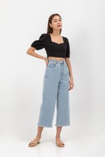 STACY SWEETHEART NECKLINE BUSTIER CROP TOP