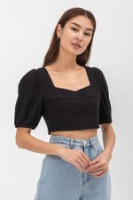 STACY SWEETHEART NECKLINE BUSTIER CROP TOP