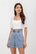 STACY SWEETHEART NECKLINE BUSTIER CROP TOP