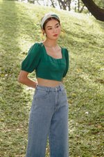 STACY SWEETHEART NECKLINE BUSTIER CROP TOP