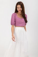 STACY SWEETHEART NECKLINE BUSTIER CROP TOP