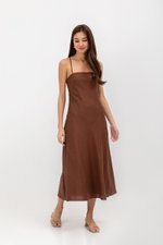 DEVON BIAS CUT MULTIWAY LINEN MAXI DRESS DEVON BIAS CUT MULTIWAY LINEN MAXI DRESS