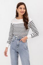 *BACKORDER 2* ELMINA STRIPED SWEATER