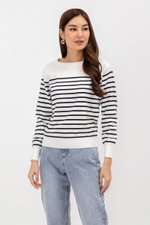 *BACKORDER 2* ELMINA STRIPED SWEATER