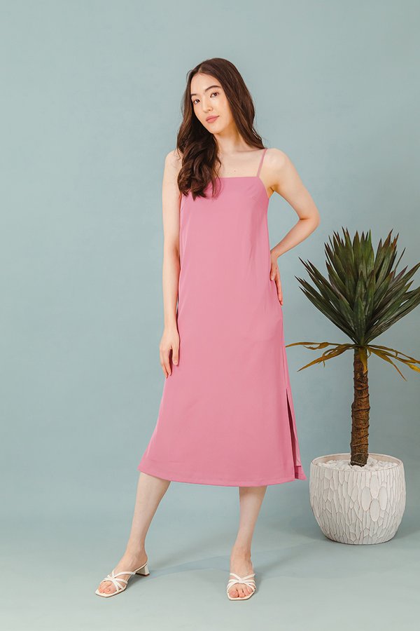 JOYCE CAMISOLE COLUMN MIDI DRESS