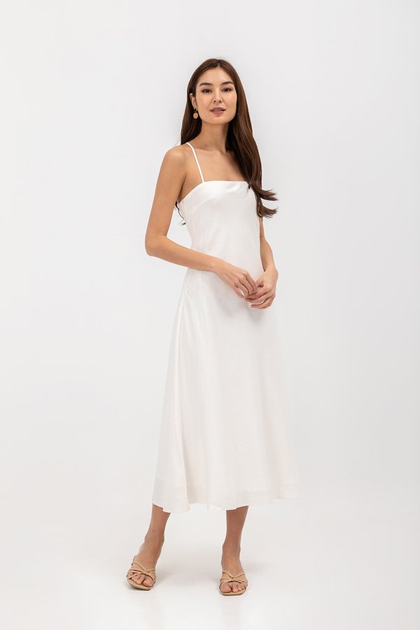 *BACKORDER* DEVON BIAS CUT MULTIWAY LINEN MAXI DRESS