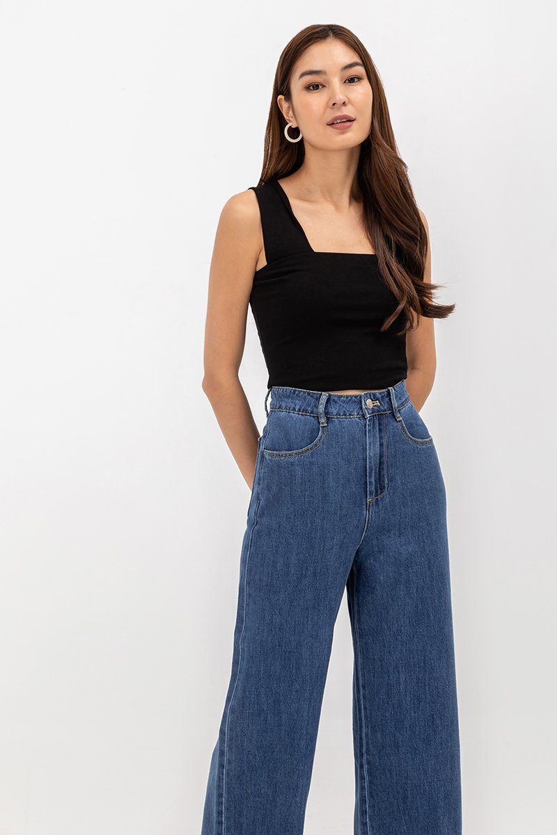 DAMARIS WIDE LEG DENIM JEANS